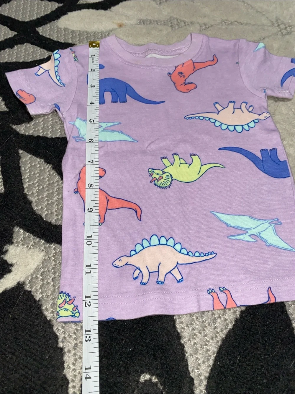 Carter’s Girls 18 Month Purple Dinosaur Short Pajama Set